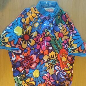 Paladin Floral Flower Power Rainbow Cycling Jersey
